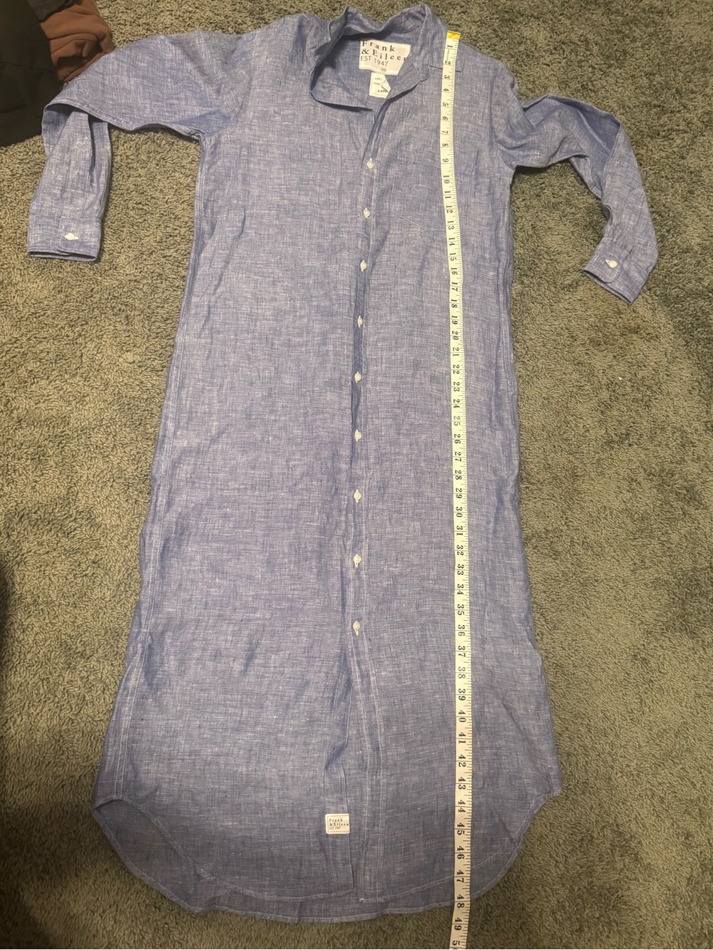 Frank & Eileen Rory Maxi Button down Linen Dress - Picture 14 of 15